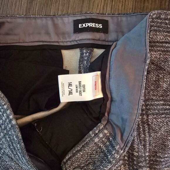 Express Editor Barely Boot Low Rise Pants size 14L - Picture 3 of 3